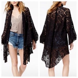 Free People lace Move Over jacket kimono sz M NWT